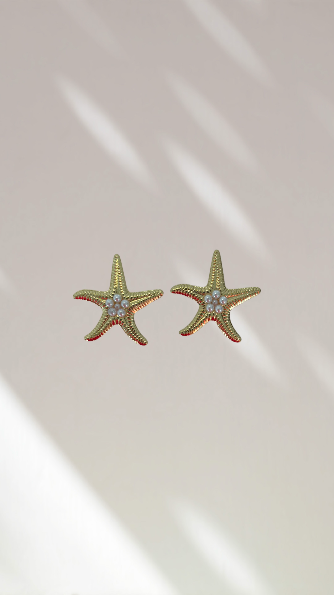Boucles étoiles perlées