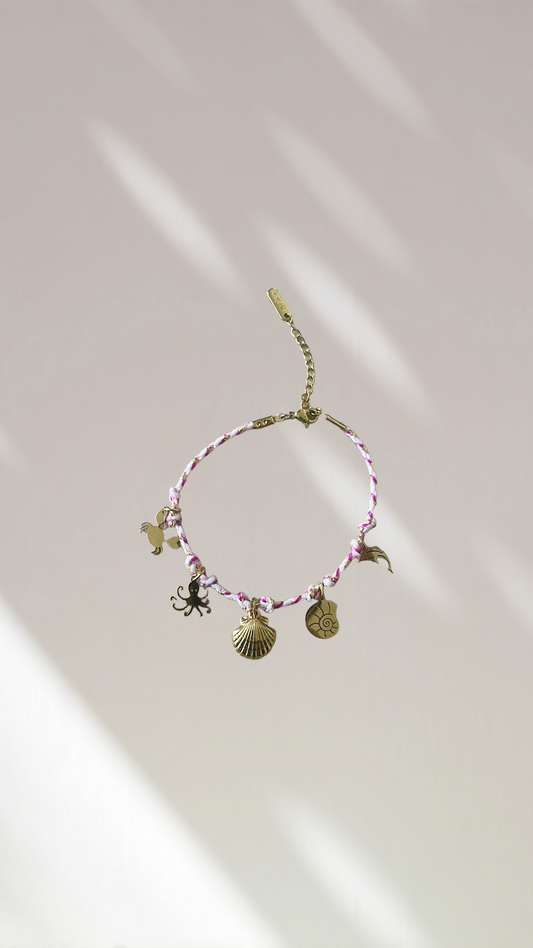 Bracelet charm’s rose